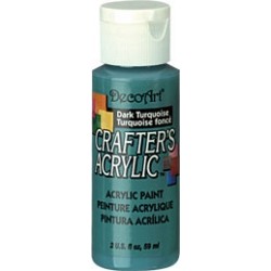 DecoArt Crafters Dark Turquoise acrylic paint 59ml