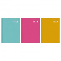 A5 Diary Week to View 2026 Colour Block