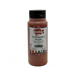 Scola Burnt Sienna Acrylic Paint 500ml