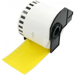 Compatible Brother DK44605 Yellow label cassette 62mmx30.48M
