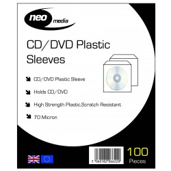 Neo CD/DVD plastic sleeves