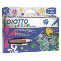 GIOTTO DECOR METAL 5 METALLIC PAINT MARKERS