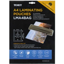 TEXET A4 Laminating pouches (pack of 25)