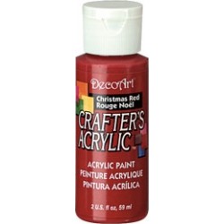 DecoArt Crafters Christmas Red acrylic paint 59ml