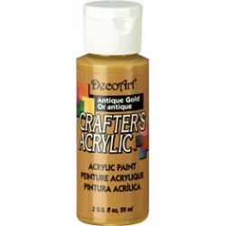 DecoArt Crafters Antique Gold acrylic paint 59ml