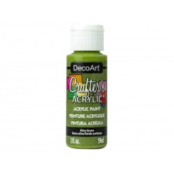 DecoArt Crafters Olive Green acrylic paint 59ml