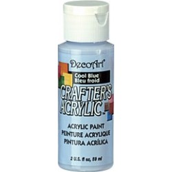 DecoArt Crafters Cool Blue acrylic paint 59ml