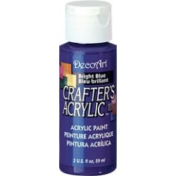 DecoArt Crafters Bright Blue acrylic paint 59ml