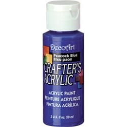 DecoArt Crafters Peacock Blue acrylic paint 59ml